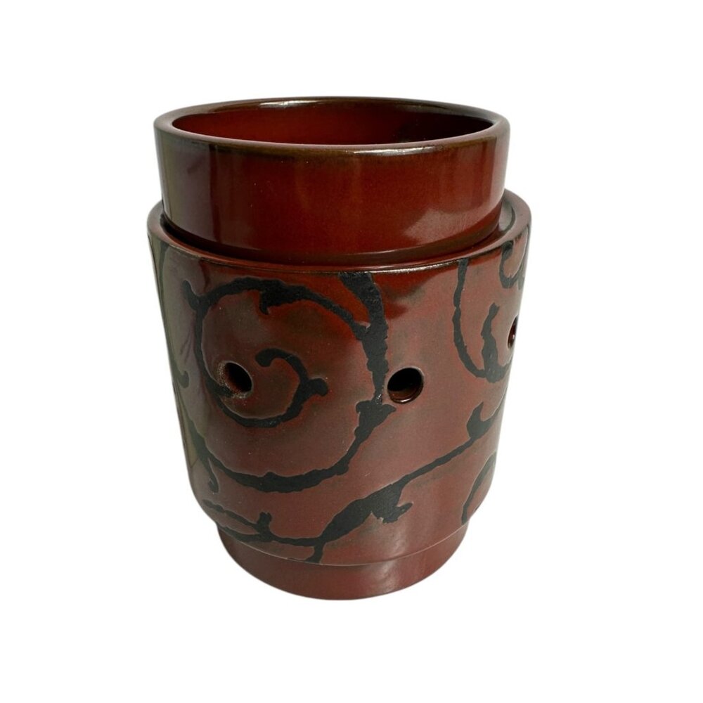 Scentsy La Paz Mid-Size Electric Warmer For Aromatic Wax Melts - Brown Vine Desi